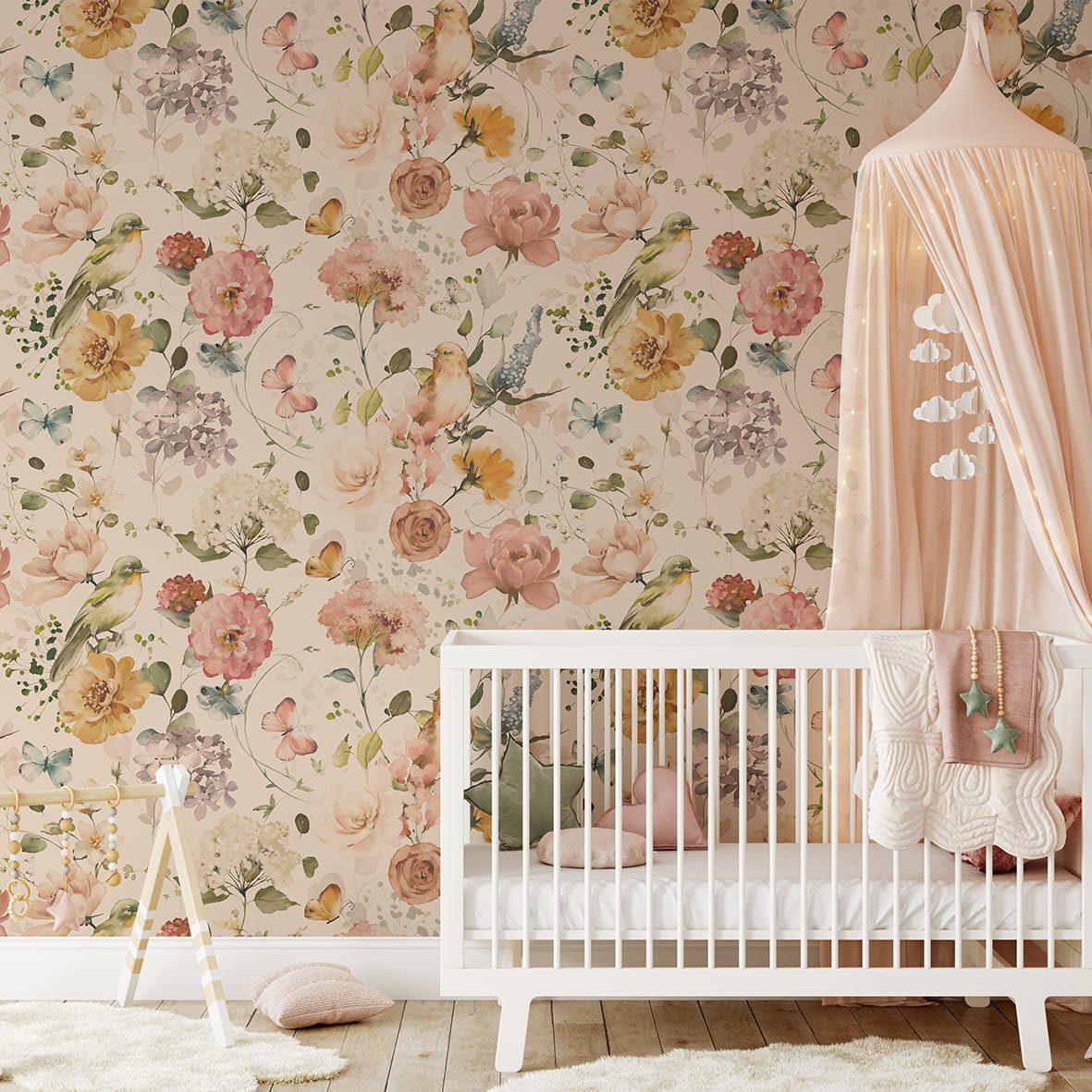 Paradise-Beige- Behang