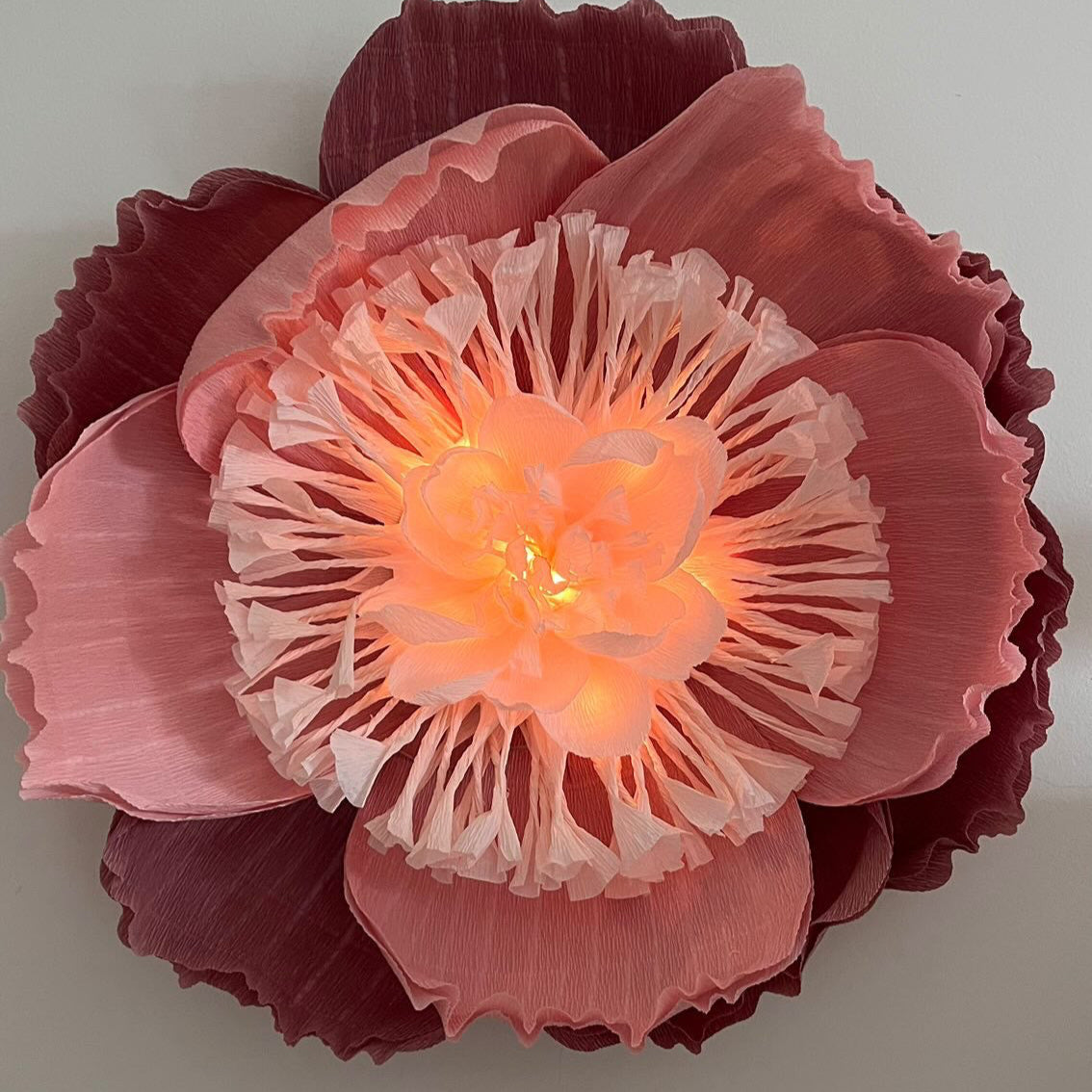 Luminous Petal wandlamp - Pink
