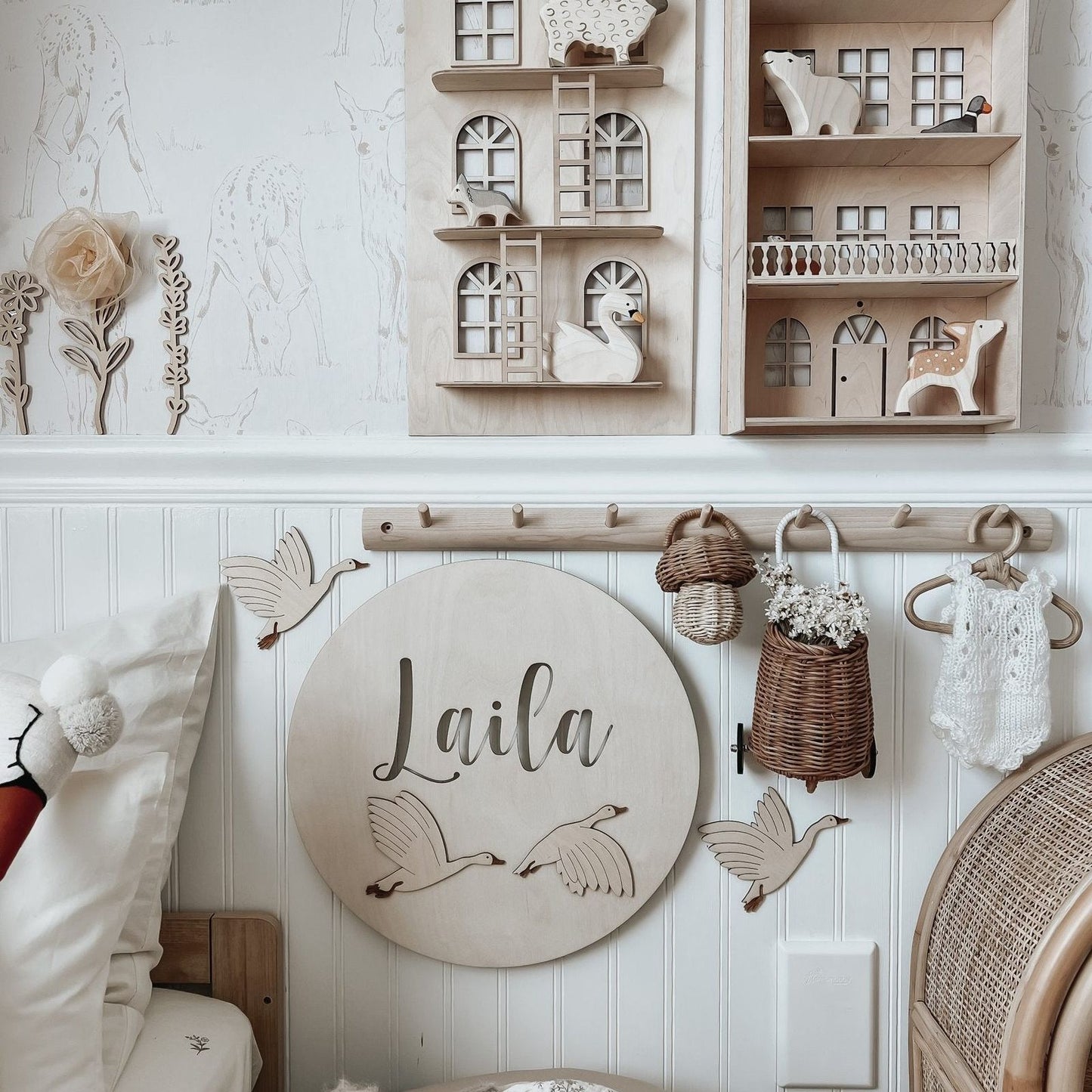 Wandlamp ' Goose' met Naam- Customize!