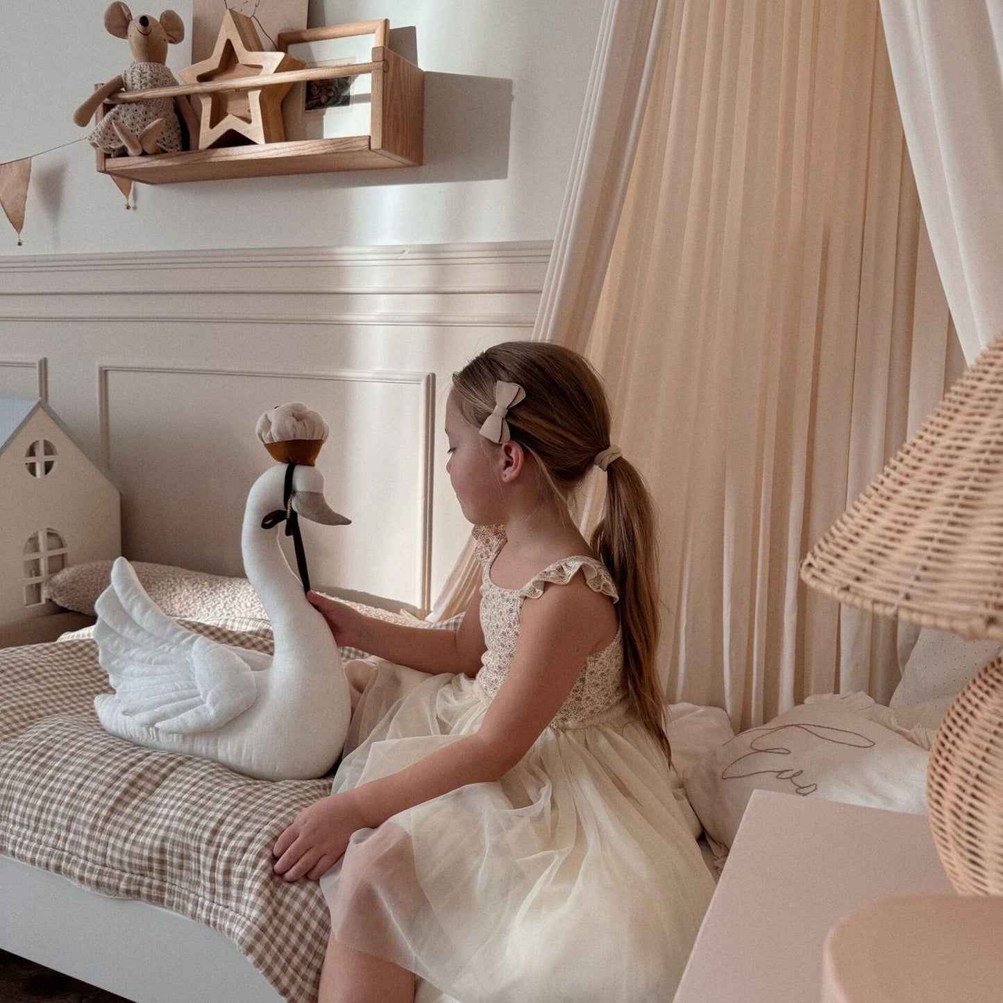 Cygne en cupcake