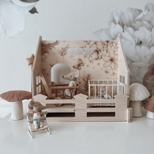 Houten poppenhuis' Butterfly' Medium