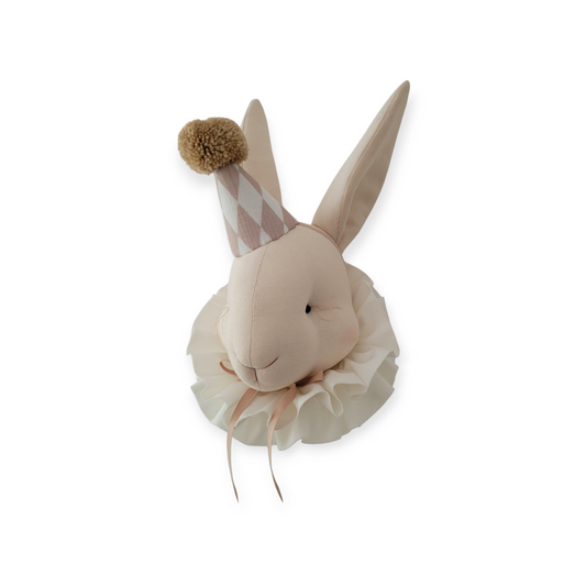 Konijn-Light beige- Diamond cap