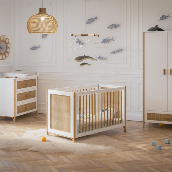 Oceania Kledingkast Rattan Cannes - Neige