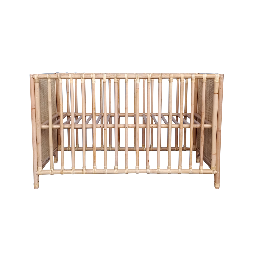 Nemo Evolutive Bed in rattan 60 x 120 - Rattan / Natural