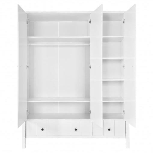 Wardrobe -three-door Aveline White