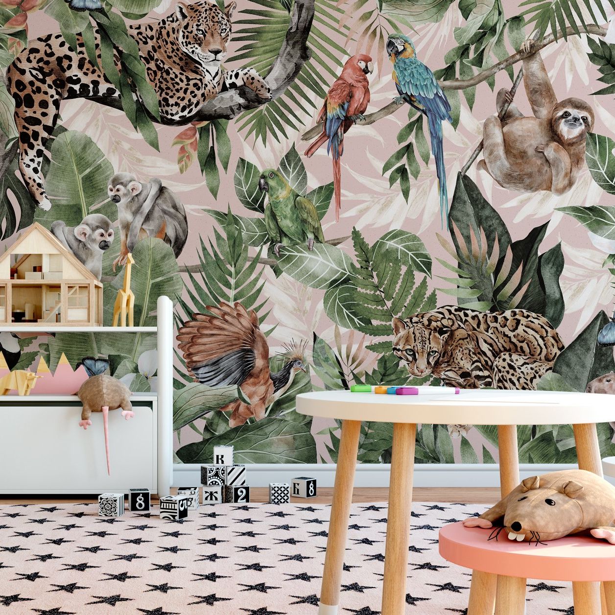 Pink Amazonia  Behang