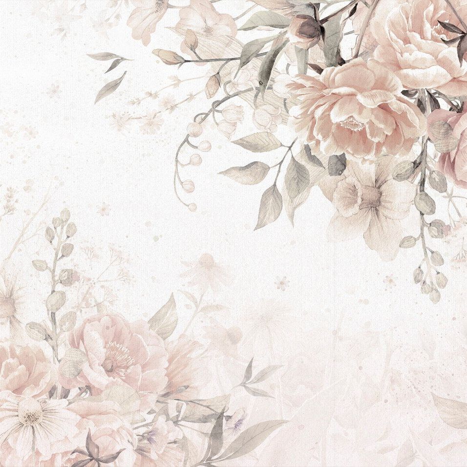 Bloom Beige Behang