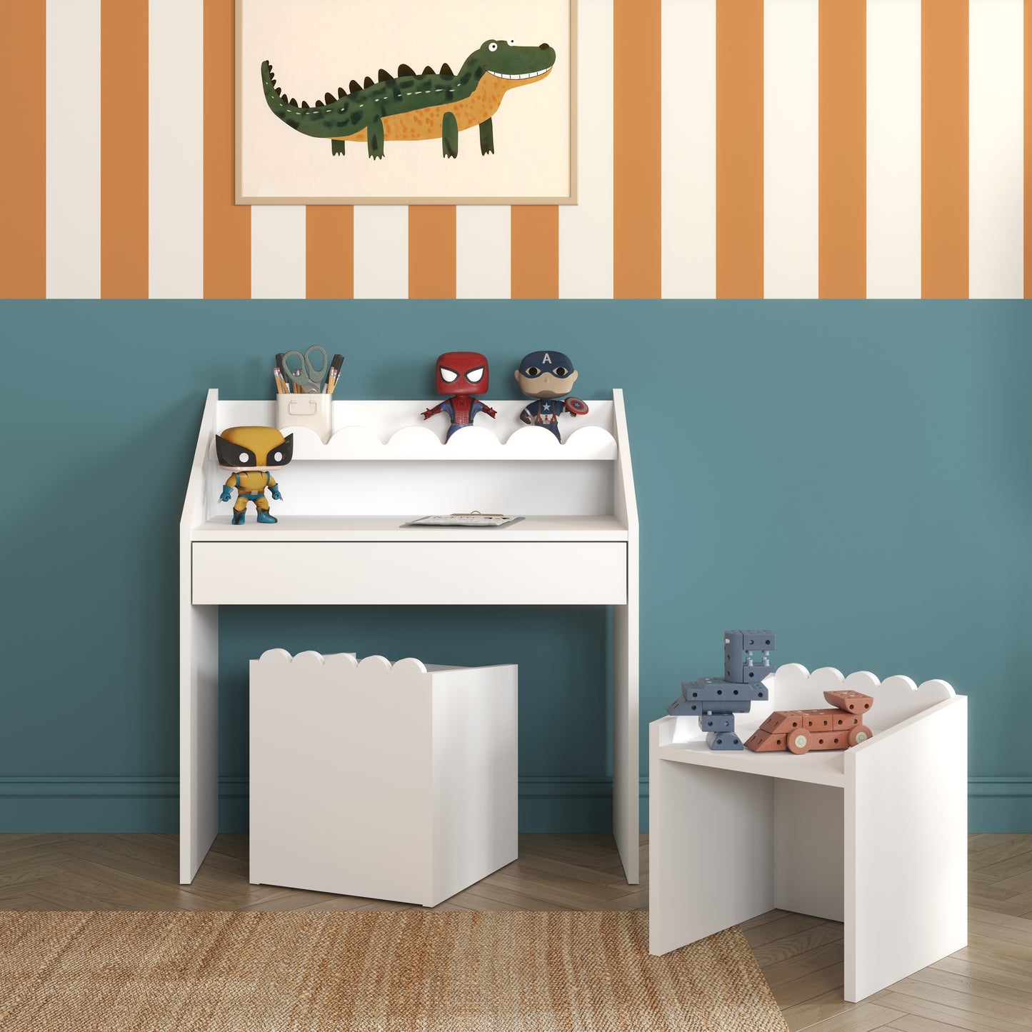 Nomi Montessori Stoel / kruk -Snow