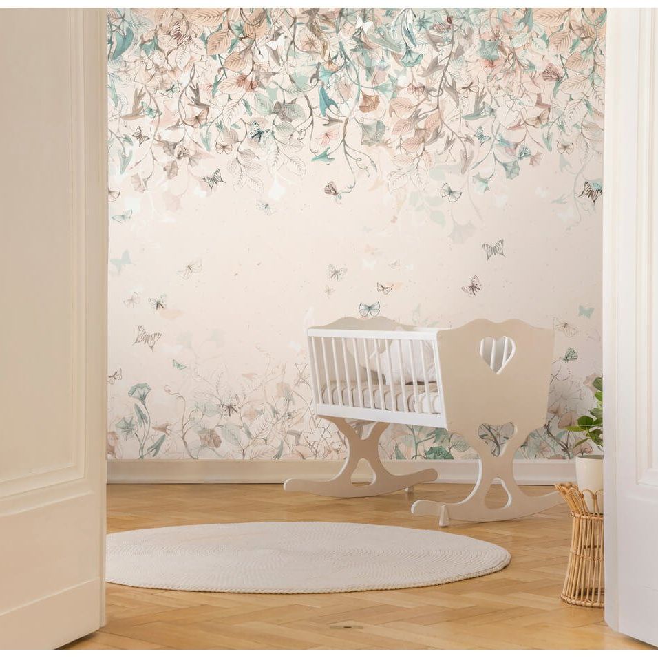 Butterfly Mint Behang