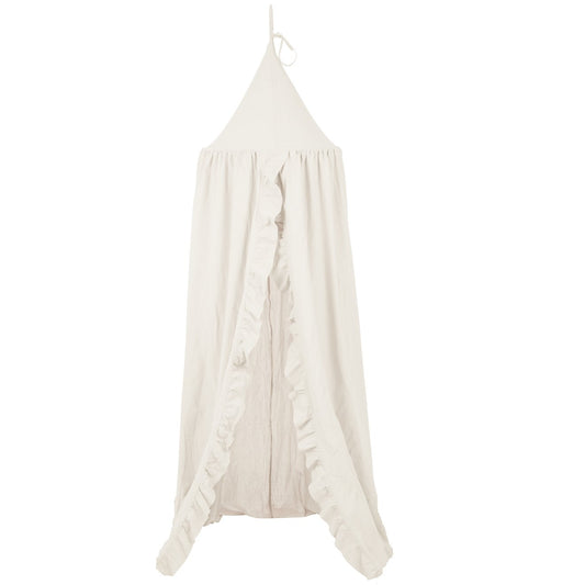 Bedhemel, ecru Ruffles"
