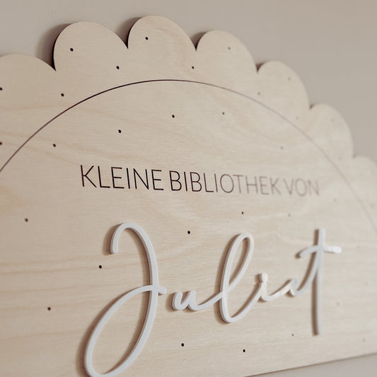 Library / Play Corner sign with name