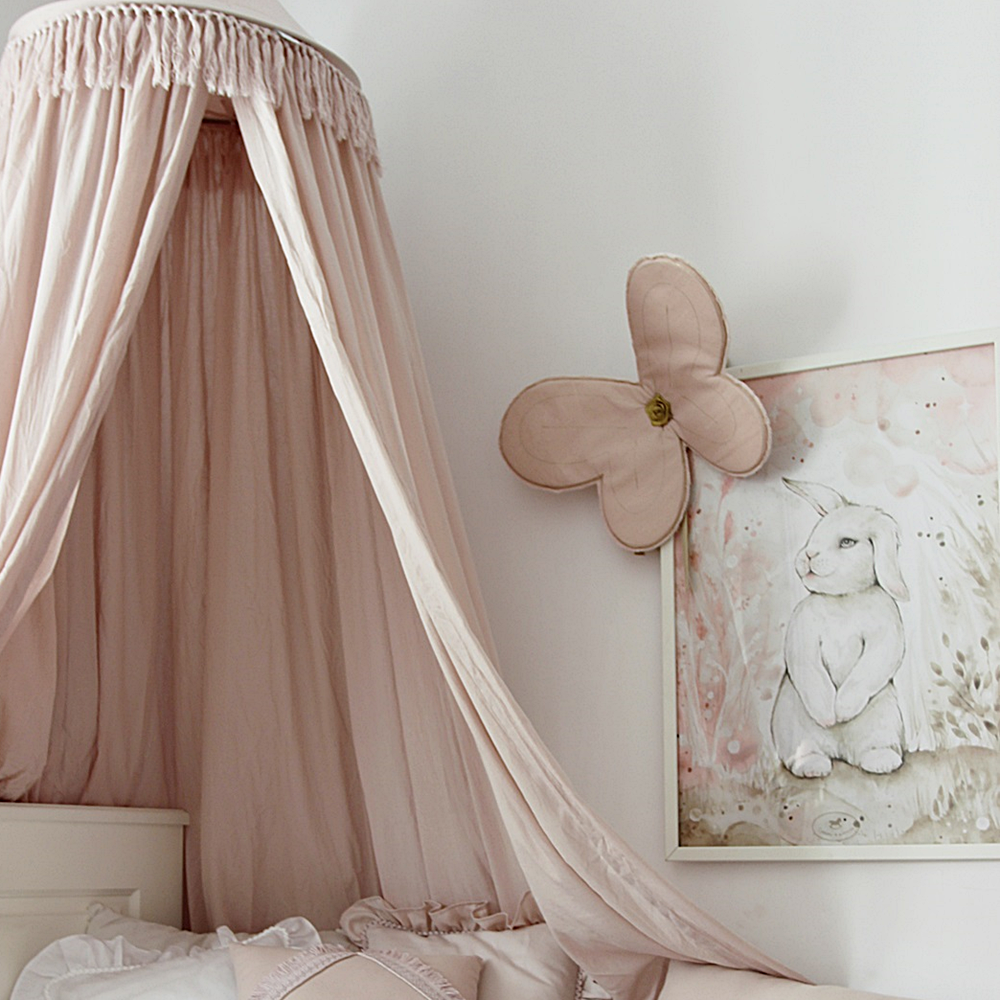 Bedhemel Cotton & Sweets Boho Fringe "Powder Pink"