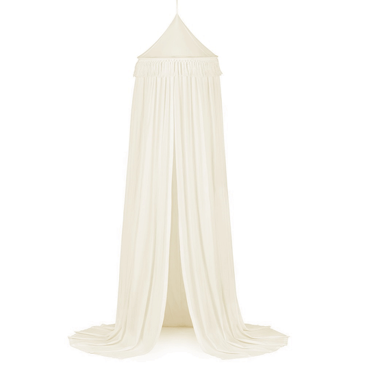 Bed canopy Cotton &amp; Sweets Boho Fringe "Vanilla"