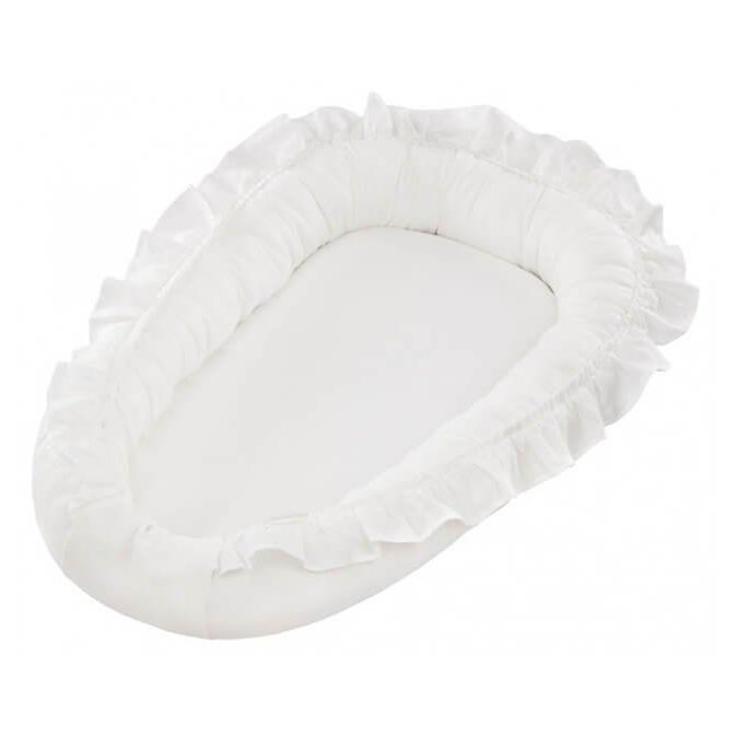 Nid d'ange à volants Cotton &amp; Sweets - Pure nature - Blanc