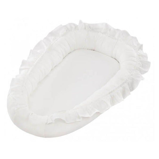 Nid d'ange à volants Cotton &amp; Sweets - Pure nature - Blanc