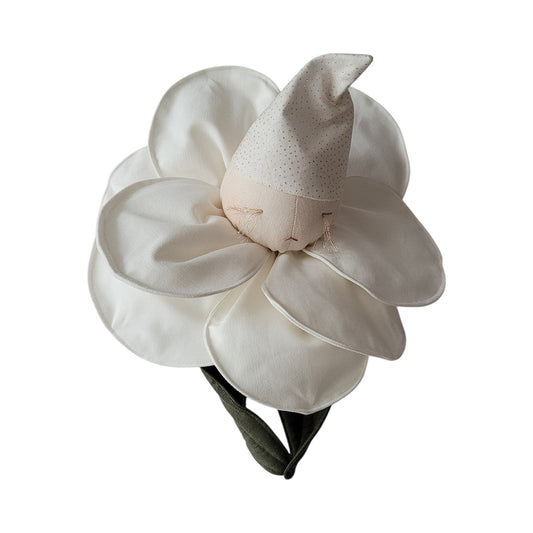Pre- Order -Elf in a cream flower