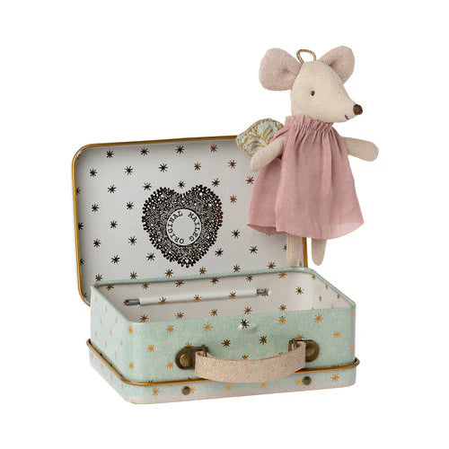 Souris ange dans un coffret métal - Maileg