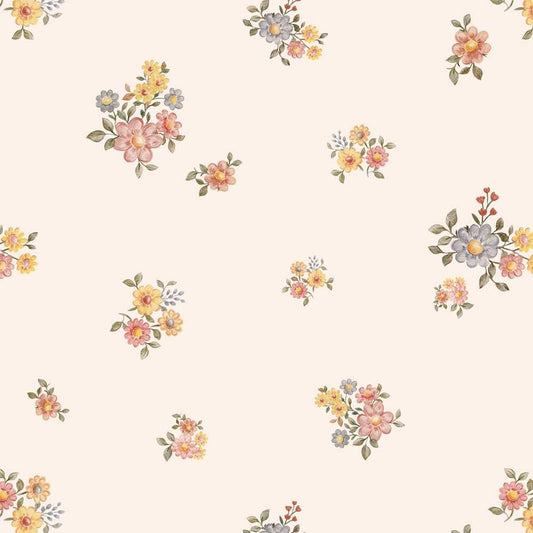 Flowers minimini Light'  Behang