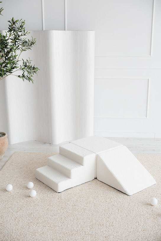 Bouclé Foam Speelset - 3 elements - White