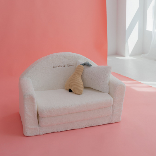 Mini sofa - Wit-  Gepersonaliseerd