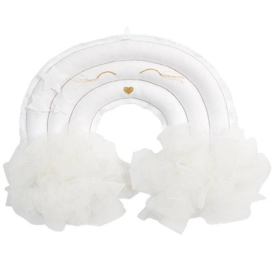 Mobile Arc-en-ciel Grace - Blanc - Coton et Bonbons