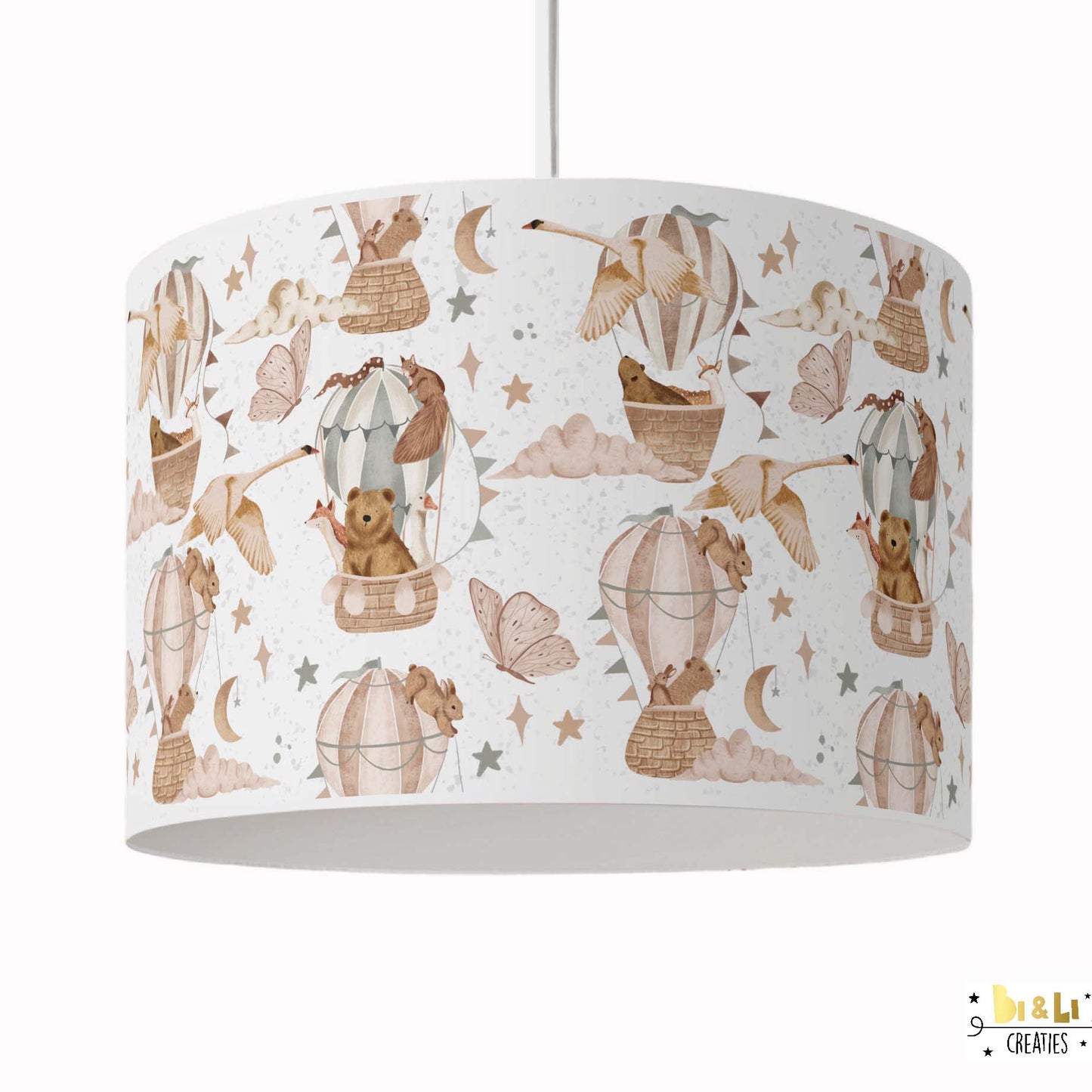 Hanglamp dieren vrienden in fantasie wereld