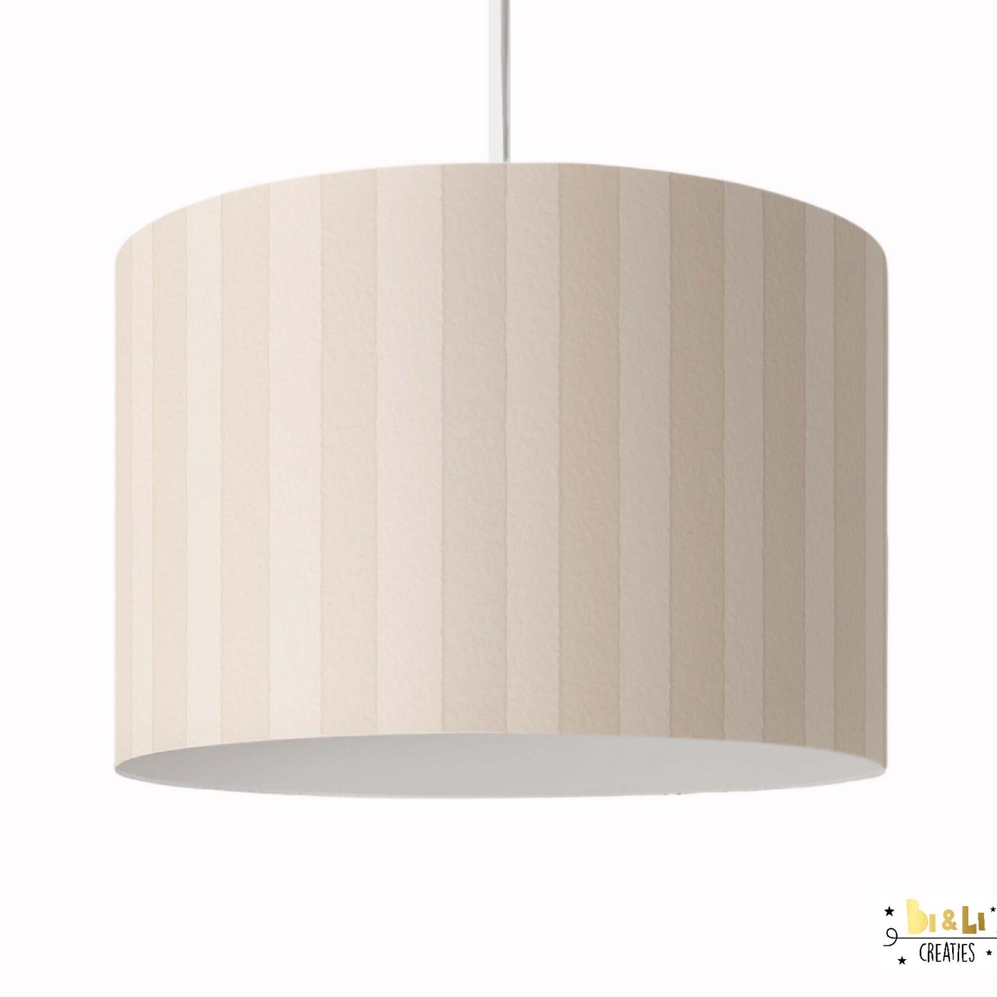 Hanglamp streep beige
