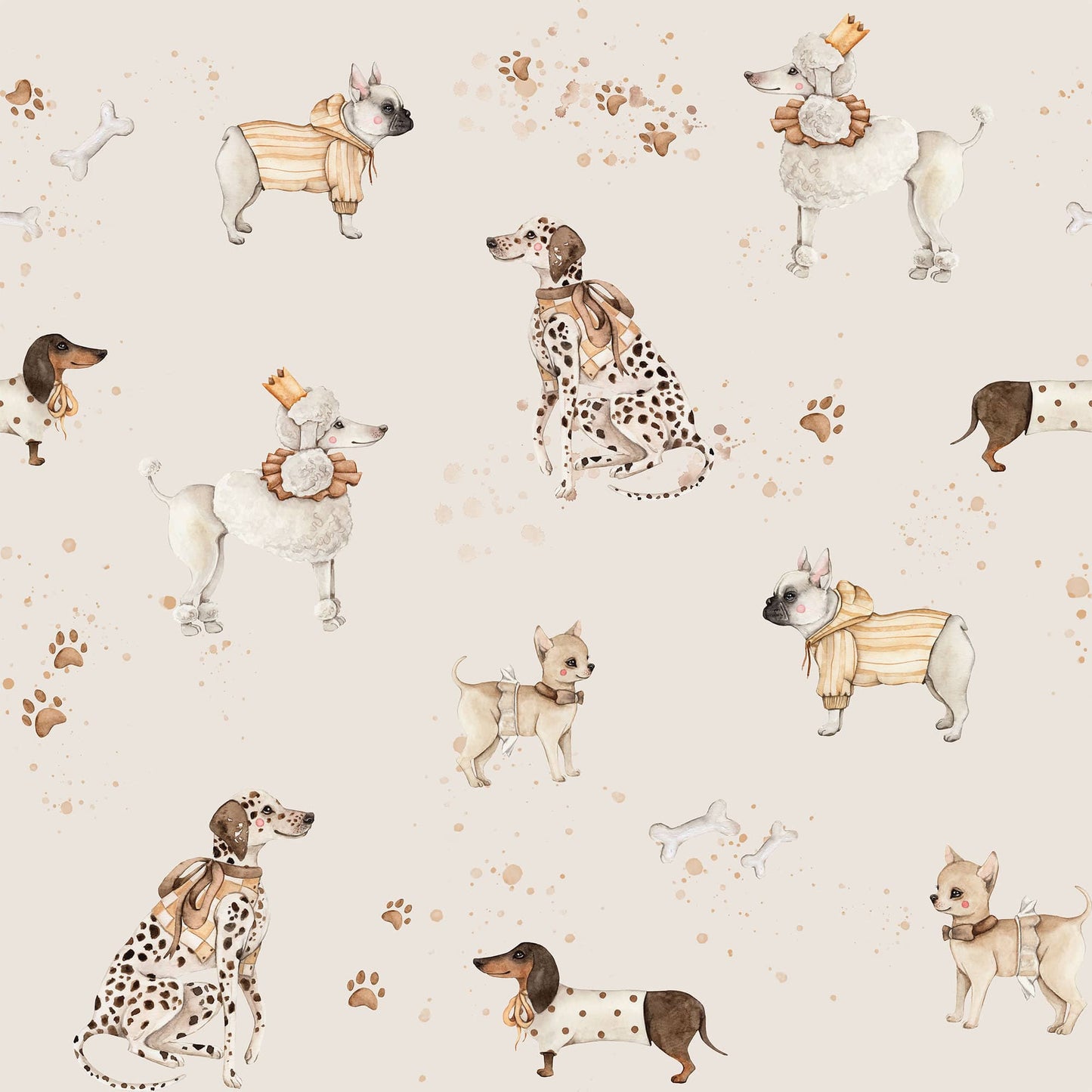 Puppy love behang