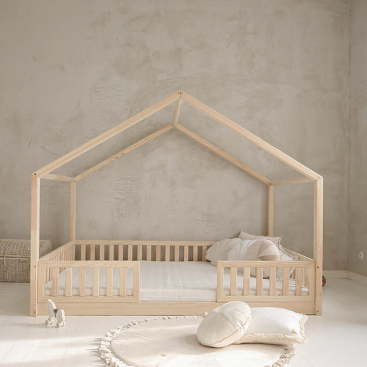 Lima Duo House Bed with Fence 200x140 cm