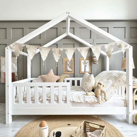 Fast delivery-Bed Cottage, White 160/80cm