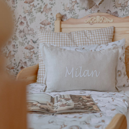 Name decorative pillow