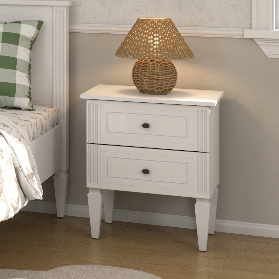 Bedside Table Imme - White