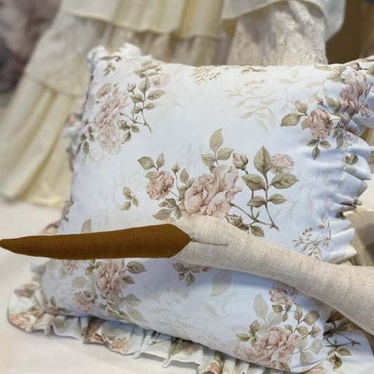 Coussin Roses Vintage - Rembourrage inclus
