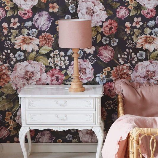 Nachtlamp Linnen-Power Pink