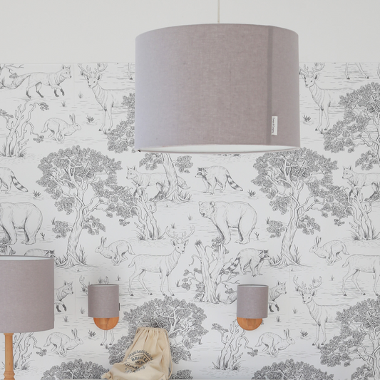 Hanglamp Linnen-Grey