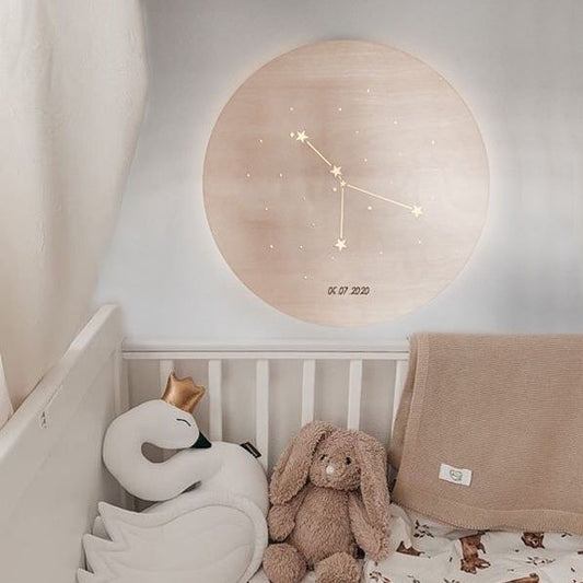 Sterrenbeeld lamp met datum- Customize!