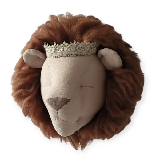 Lion Beige à crinière châtain