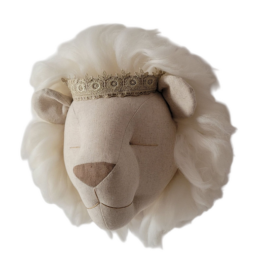 Lion naturel à crinière crème