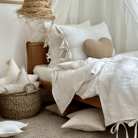 Linen Cream bedding set - Cotton &amp; Sweets 140 x 200cm