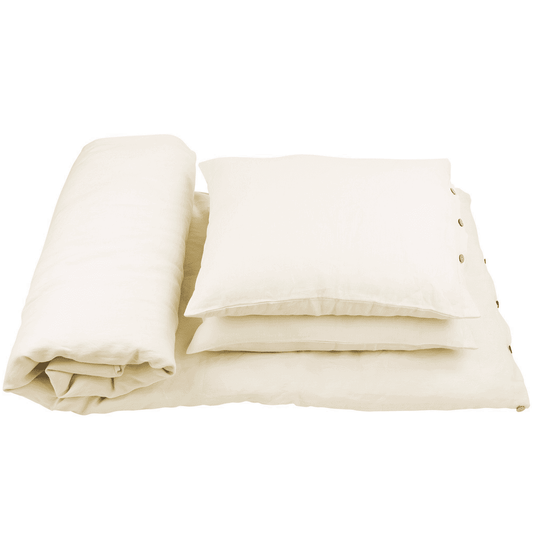 Linen Vanilla bedding set - Cotton &amp; Sweets 140 x 200cm