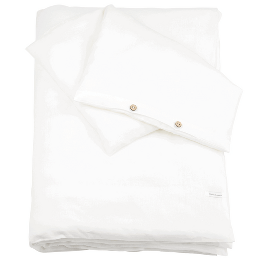 Linen White bedding set - Cotton &amp; Sweets 100x 135cm