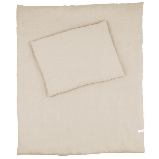 Newborn 'Linen newborn bedding set Natural- Cotton &amp; Sweets