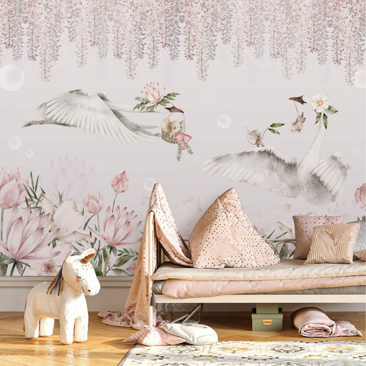 Magical Swans  - Wallpaper