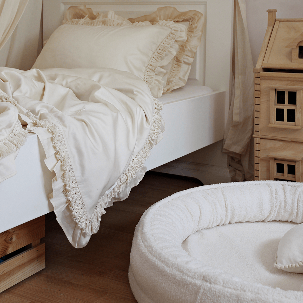 Cotton & Sweets Mini Boho Boucle Junior nest - Ecru
