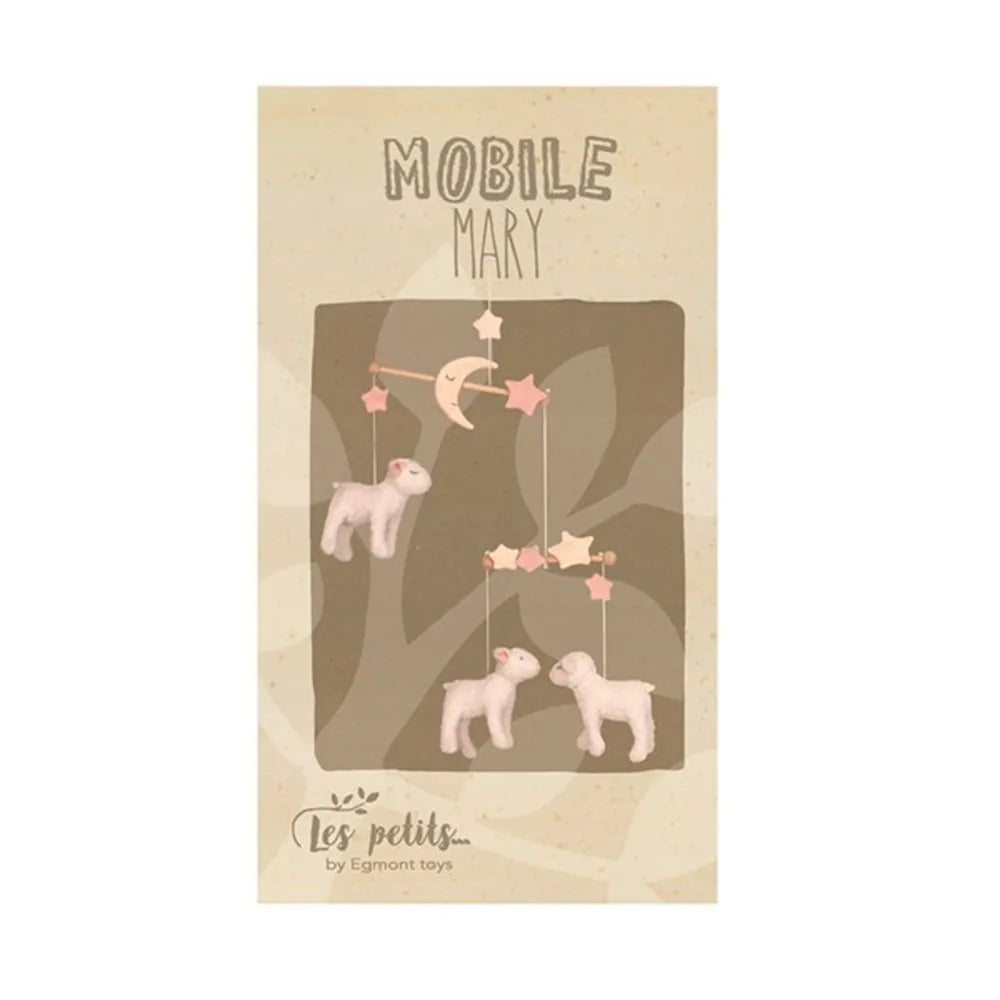 Mobile - Lambs, including wooden holder