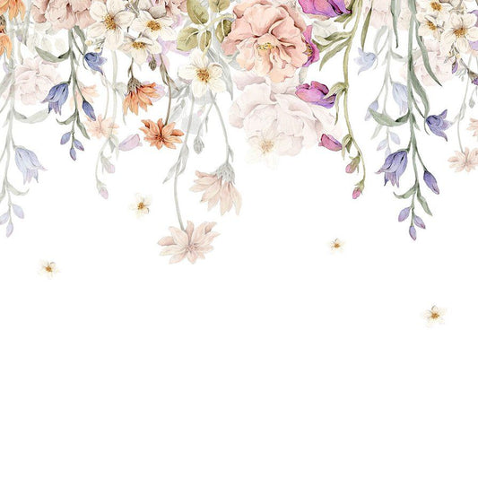 Jardin de fleurs suspendu - Papier peint