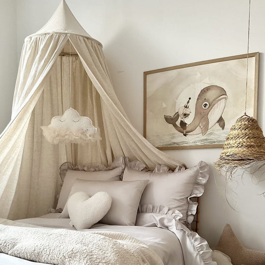 Bedhemel Cotton & Sweets Linnen Mousseline Mix "Natural"