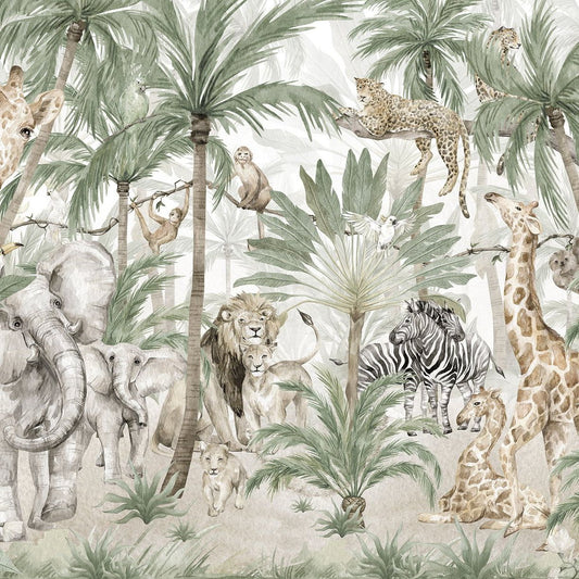 Jungle oasis - Behang