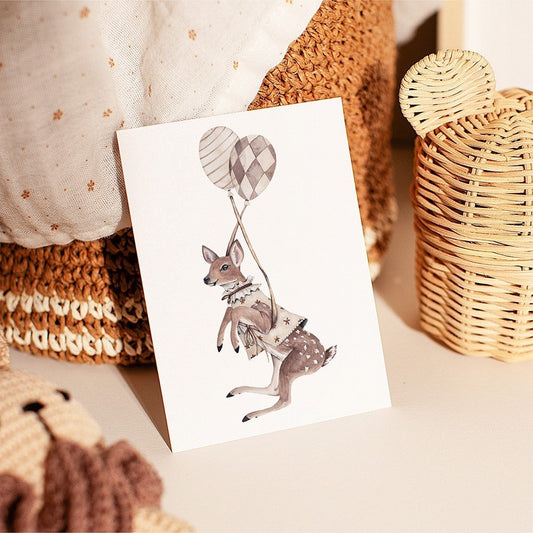 Poster A3 Deer-Balloons