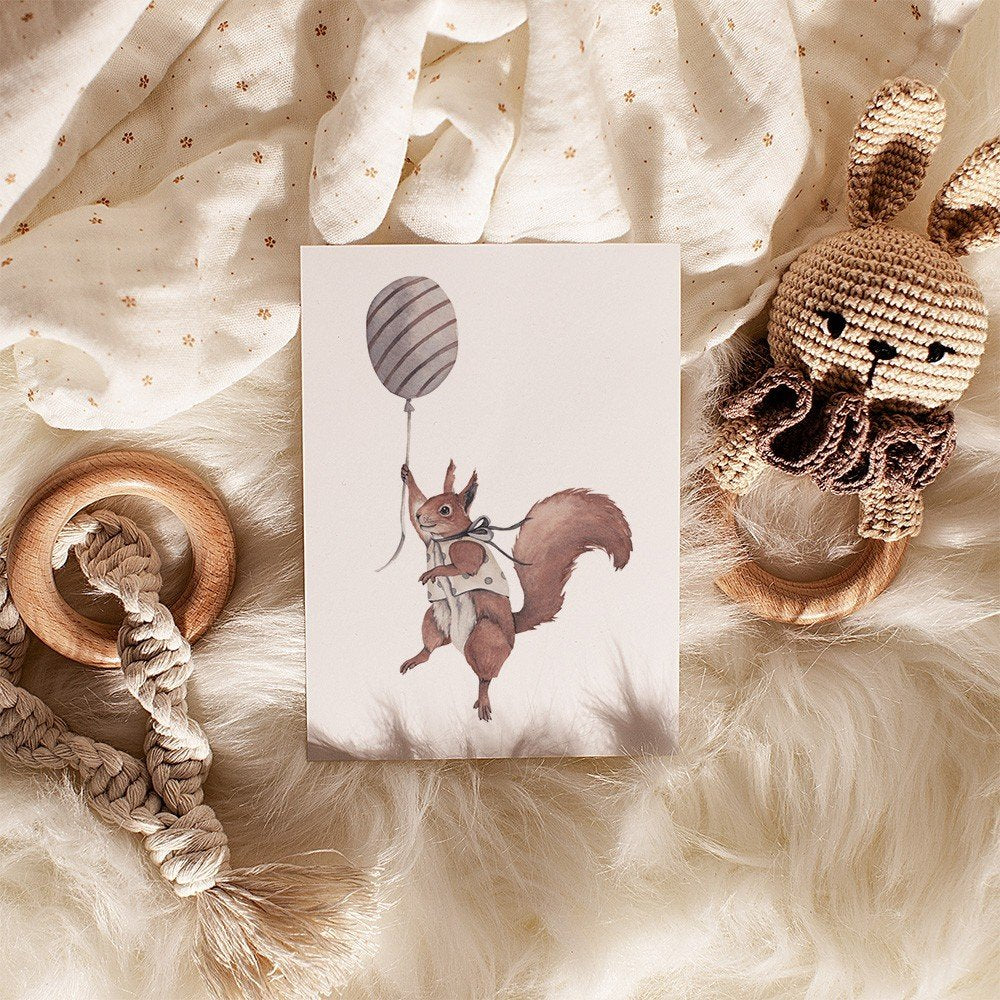 Poster A3 Deer-Balloons